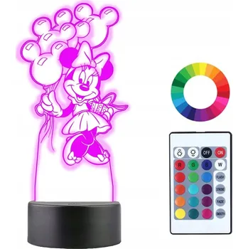 Lampička Noční lampa Plexido vícebarevná