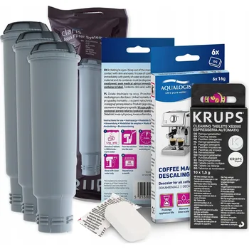 Kávovar Sada filtrů Krups KRUPS F08801 3ks, KRUPS XS3000, Odvápňovač 6 Ks