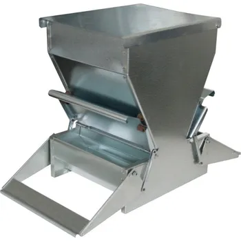 Krmítko pro ptáka Krmítko nášlapné pro drůbež oboustranné, pozink, 20 cm