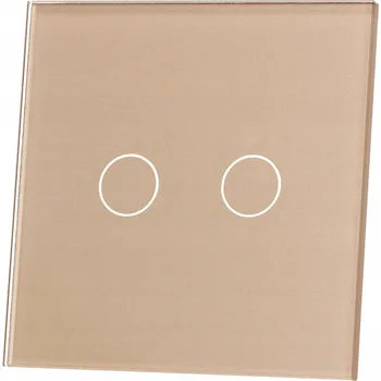vypínač Dvojitý dotykový vypínač Livolo zlatý VL-C702-63