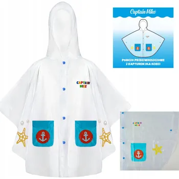 Pláštěnka Dětské pláštěnka pončo s motivem moře Captain Mike 110-116 cm