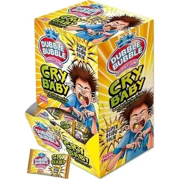 Bonbon Ovocné žvýkačky Dubble Bubble CRY BABY 4.75 g SUPER KYSELÉ (200 ks) (SUPER KYSELÁ ovocná žvýkačka)