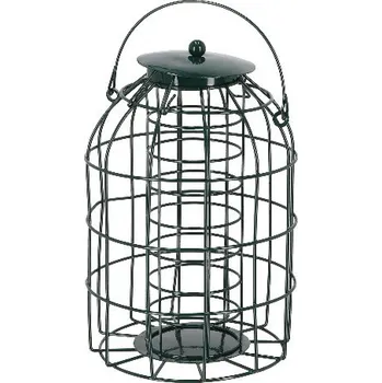 Krmítko pro ptáka Krmítko pro ptáky na lojové koule, odolné proti veverkám, kov, zelená 16x22cm|Esschert Design