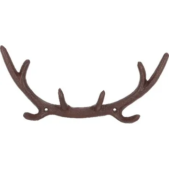 Věšák Věšák JELENÍ PAROHY BEST FOR BOOTS, 29x5x12cm, litina, hnědá|Esschert Design