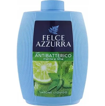 Mýdlo Felce Azzurra Máta a Limetka Tekuté Mýdlo Náhradní Náplň Jemné Složení 300 ml
