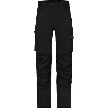 montérky James & Nicholson Kalhoty JN 1812 (94-110) Slim Line do pasu, strečové COT02112L808s5-black/black 110 Černá/černá