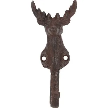 Věšák Háček JELEN BEST FOR BOOTS, 6x5x14cm, litina, hnědá|Esschert Design