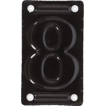 Domovní cedule Číslo domovní 8, smalt, modrá/bílá, 7x12cm|Esschert Design