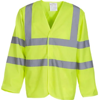 pracovní bunda Yoko Bunda HVJ 200, dlouhý rukáv, reflexní COT79J200zv801-hi vis yell S Žlutá fluorescent