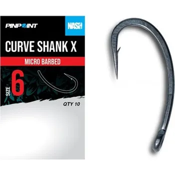 NASH - Háčky Curve Shank X Micro Barbed vel. 6 10 ks