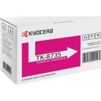 Kyocera toner TK-8735M - 40 000 stran A4 (při 5% pokrytí), pro TASKalfa7353/8353ci, magenta