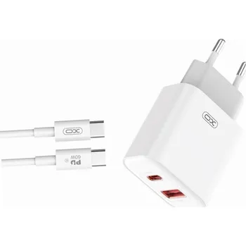 Rychlá nabíječka XO 20W se 2 vstupy a kabelem USB-C pro iPhone 15 Pro