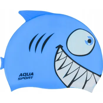 Plavecká čepice pro děti Silikonová Aqua-sport modrá