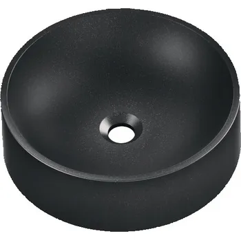 Umyvadlo Umyvadlo na desku kulaté Moderno OLI 40 cm černé
