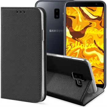 Pouzdro na mobilní telefon Pouzdro s klopou Hello Case pro Samsung Galaxy J6+, černé