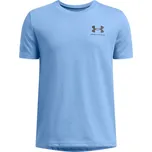 Dětské funkční tričko s krátkým rukávem Under Armour B SPORTSTYLE LEFT CHEST SS modré 1363280-465 - YXL | UK 11,5 | US 12,5