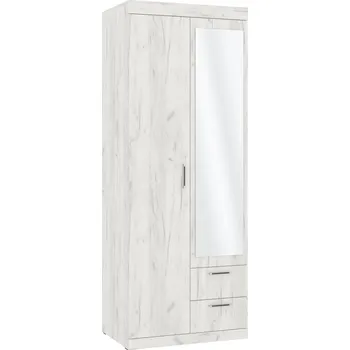 Šatní skříň Slevadoma Šatní skříň II "MONIKA" Barva: dub kraft - bílý
