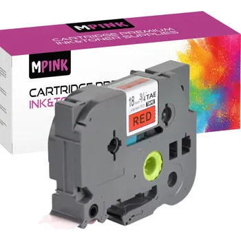 Pásek do tiskárny Páska do Brother TZ-411 Černá na Červeném, Prémiová Kvalita