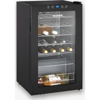Vinotéka SEVERIN WKS 8908 Vinotéka / Chladnička na víno, 33 lahví, 95 l, černá