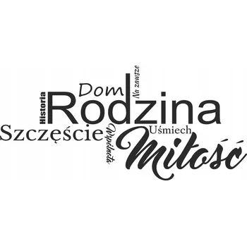 Obraz Dekorativní nápis do obýváku, ložnice - Motto na zeď Láska Rodina 50x100 cm