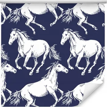 Fototapeta Tapeta pro mládež bílí koně příroda zvířata
