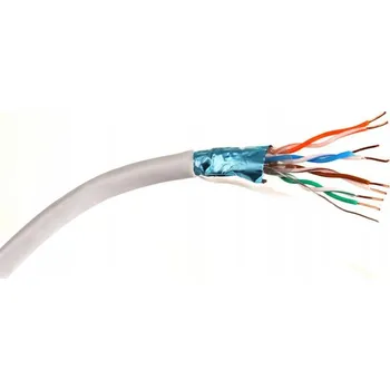 Síťový kabel KABEL KROUCENÁ DVOJLINKA GETFORT CAT.6 F/UTP PVC šedý 305m
