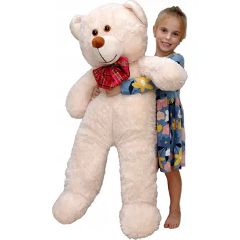 plyšák Velký Obří Plyšový Medvěd Gigant 100 cm Béžová