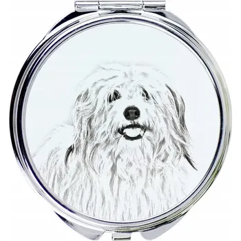 Kosmetické zrcátko Coton de Tulear - kapesní zrcátko se psem, personalizované zrcátko