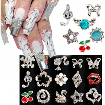 BIŽUTERIE pro ZDOBENÍ nehtů - vzory, zirkony - VÝBĚR