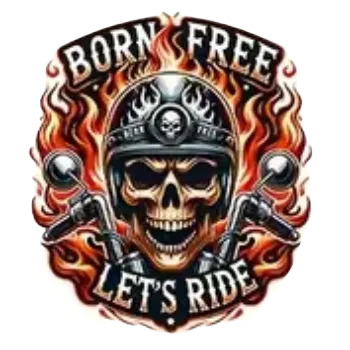 Nažehlovací obrázek - BORN FREE barva (7,9 x 9,0 cm)