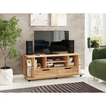 Televizní stolek Slevadoma Televizní stolek PRIORA Barva: antracit + bílá