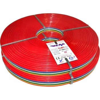 elektrický kabel Plochý kabel TLWY 8 x 1,00mm² - 25 metrů