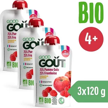 Good Gout BIO Jablko s malinou 3× 120 g