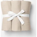 Mušelínová plena/dečka Nature MSN-015 Krémová - ZVÝHODNĚNÁ SADA 3 KS 70x70 cm - Sada 3 ks