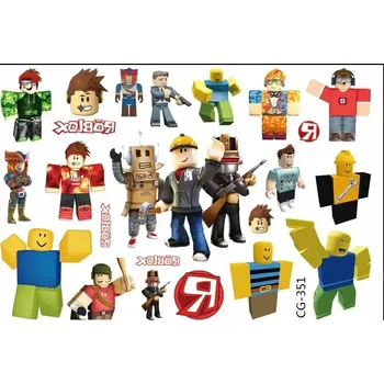 Odstranitelné tetování Smyvatelné tetování pro děti ROBLOX CG345