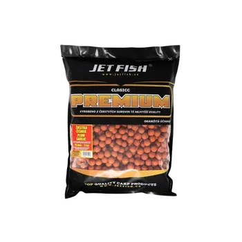Boilies JetFish Jet Fish Premium clasicc boilie 20mm ŠVESTKA ČESNEK 5kg