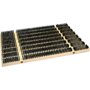 Rohožka Rohož kartáčová/dřevo 60x40cm CZ