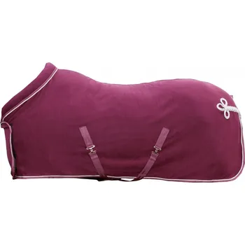 Deka pro koně Deka HKM odpocovací s límcem 125cm vínová