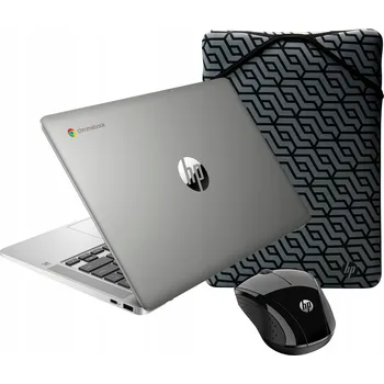 Notebook Notebook HP CHROMEBOOK 14 do školy 14" Intel Celeron 4 GB / 128 GB stříbrný