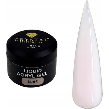 Lak na nehty Gel na posílení nehtů Liquid Acryl Gel 45 CRYSTAL PROFESSIONAL 15 ml
