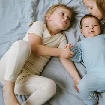 Dupačky PoPoLiNi Tepláčky merino vlna Ecru Vel. 86/92