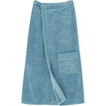 DARRÉ Bavlněné dámské pareo do sauny a wellness Astrid - modrá