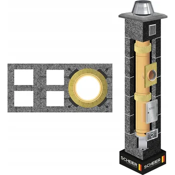 Komín Keramický komín systémový komínový systém 180 4m
