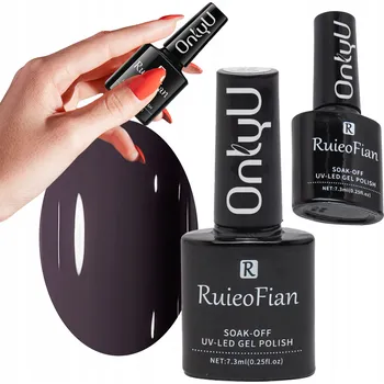 Lak na nehty HLUBOKÝ FIALOVÝ HYBRIDNÍ LAK NA NEHTY S LESKEM OnlyU/L038