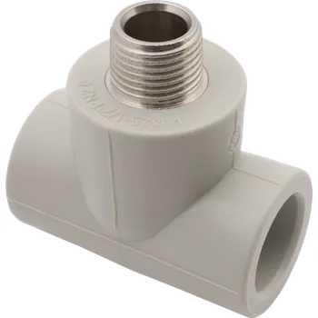 Vodovodní potrubí FV-PLAST PPR T kus 25x1/2" s kovovým závitem vnějším AA254025012