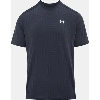 Pánské sportovní tričko Under Armour UA Tech Vent Geotessa SS - tm. šedé Velikost: L