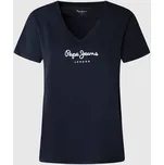 Pepe Jeans Dámské tričko WENDY V NECK Barva: modrá, Velikost: XS