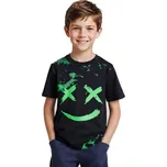 CHLAPECKÉ TRIČKO S POTISKEM NOVINKA Barva: Tmavě modrá, Velikost: 152