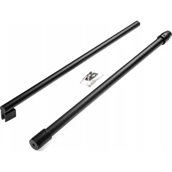 Černý nástěnný držák pro sprchový kout walk-in Kerra 60-100cm