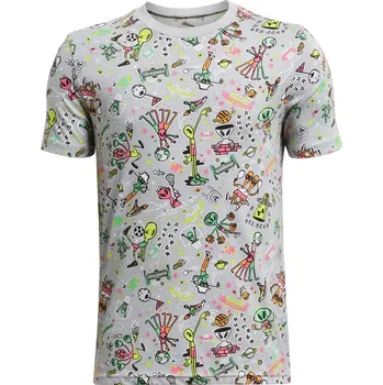 Chlapecké tričko Dětské funkční tričko s krátkým rukávem Under Armour ALIEN ALL SPORTS SS K bílé 1383597-011 - YXL | UK 8,5 | US 10,5